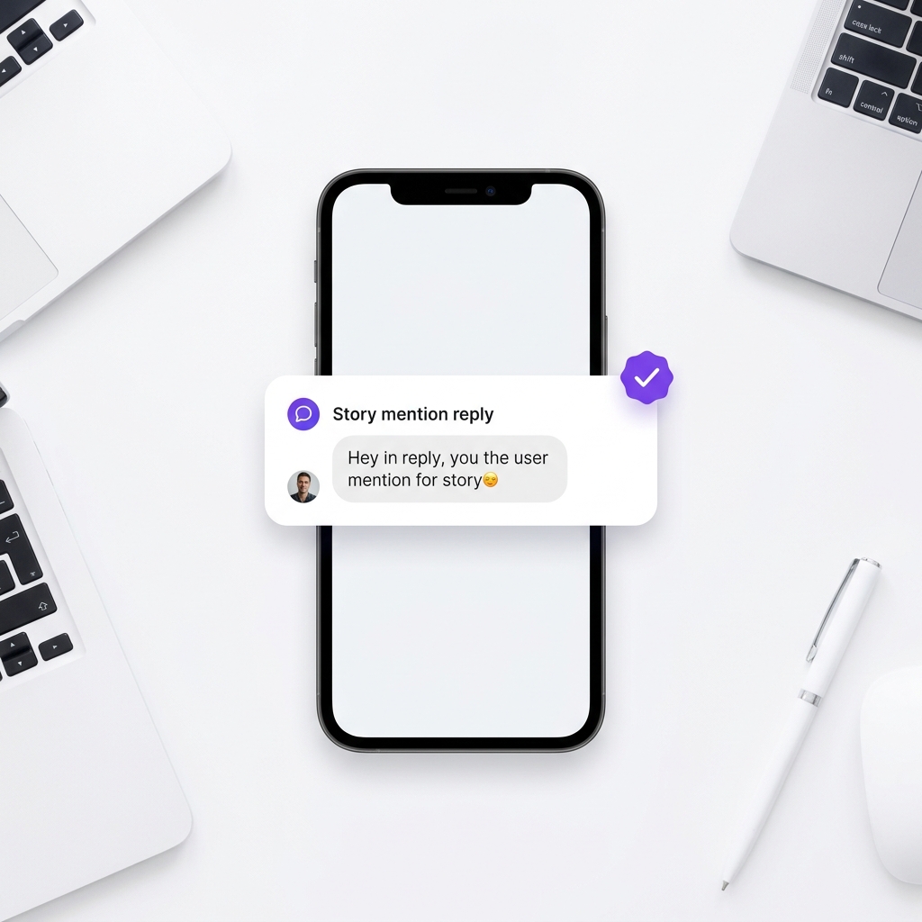 Automated DM conversation triggered by an Instagram Story reply